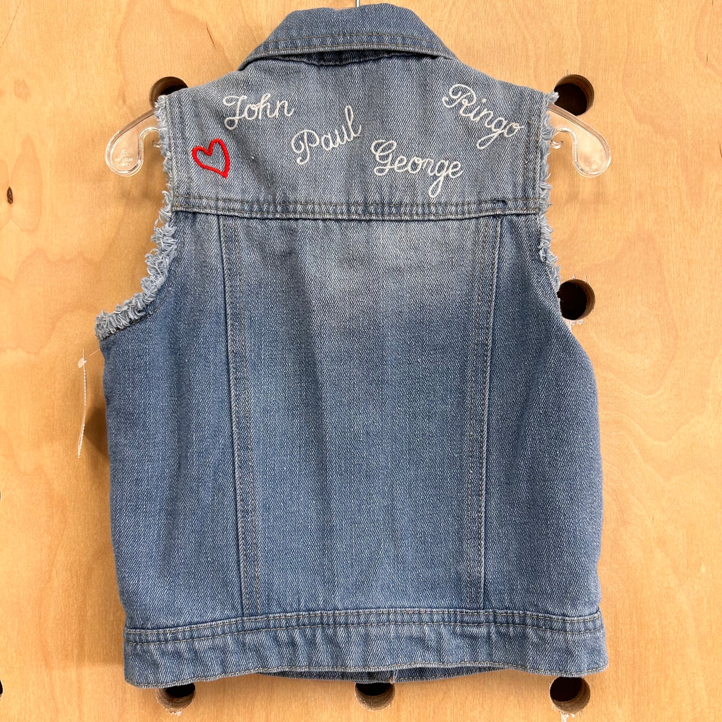 Beatles Embroidered Denim Vest