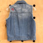 Beatles Embroidered Denim Vest