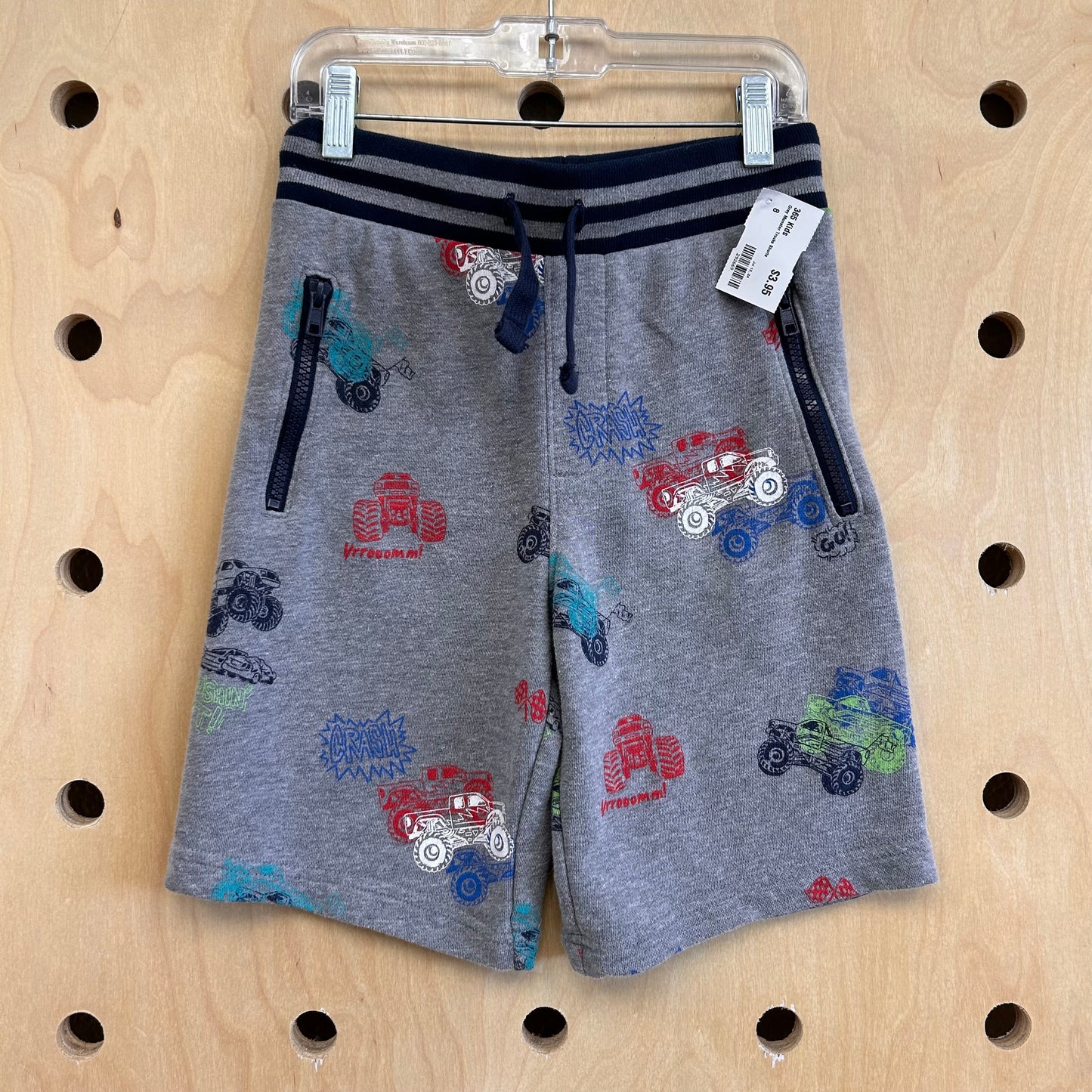 Grey Monster Trucks Shorts