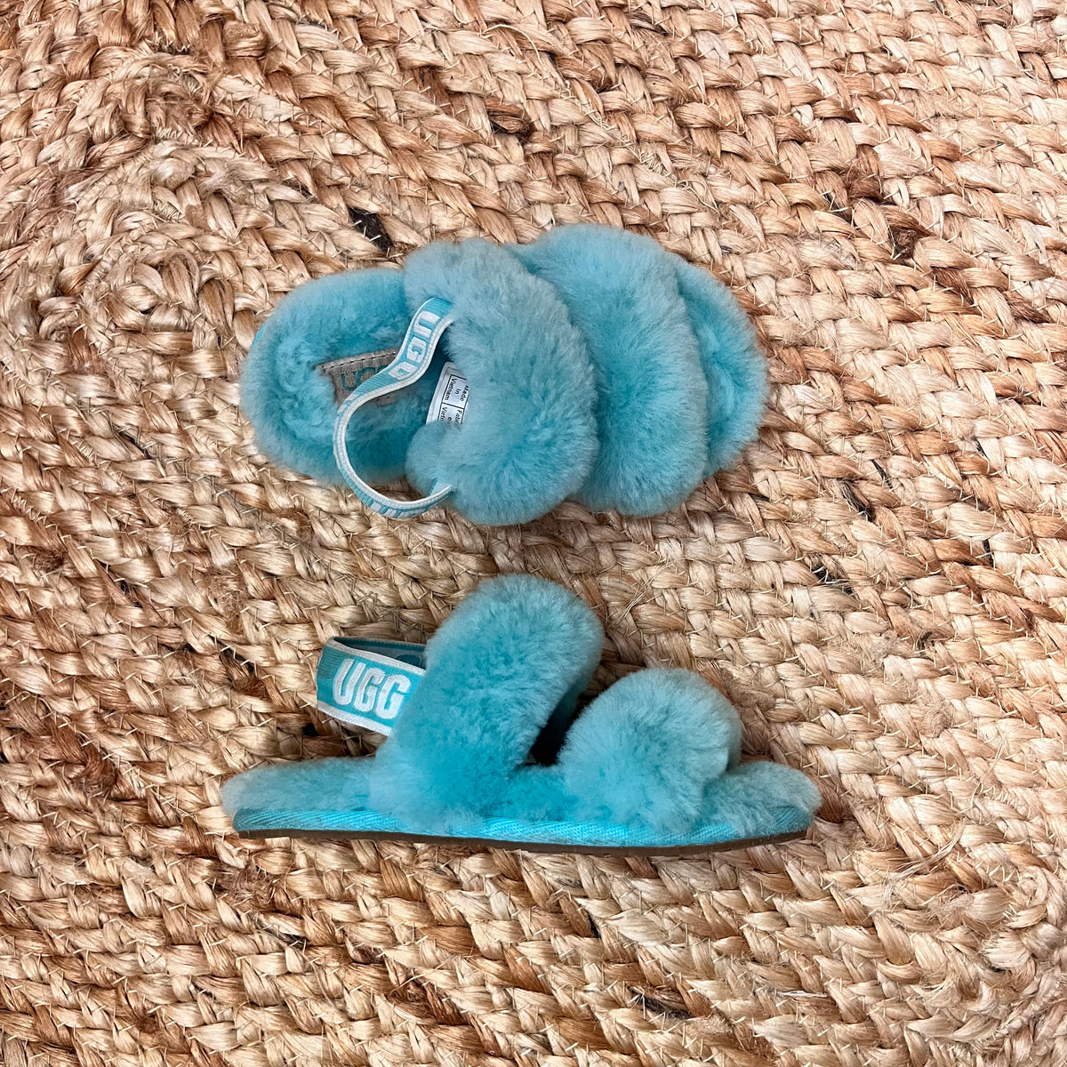 Mint Fluff Yeah Slippers
