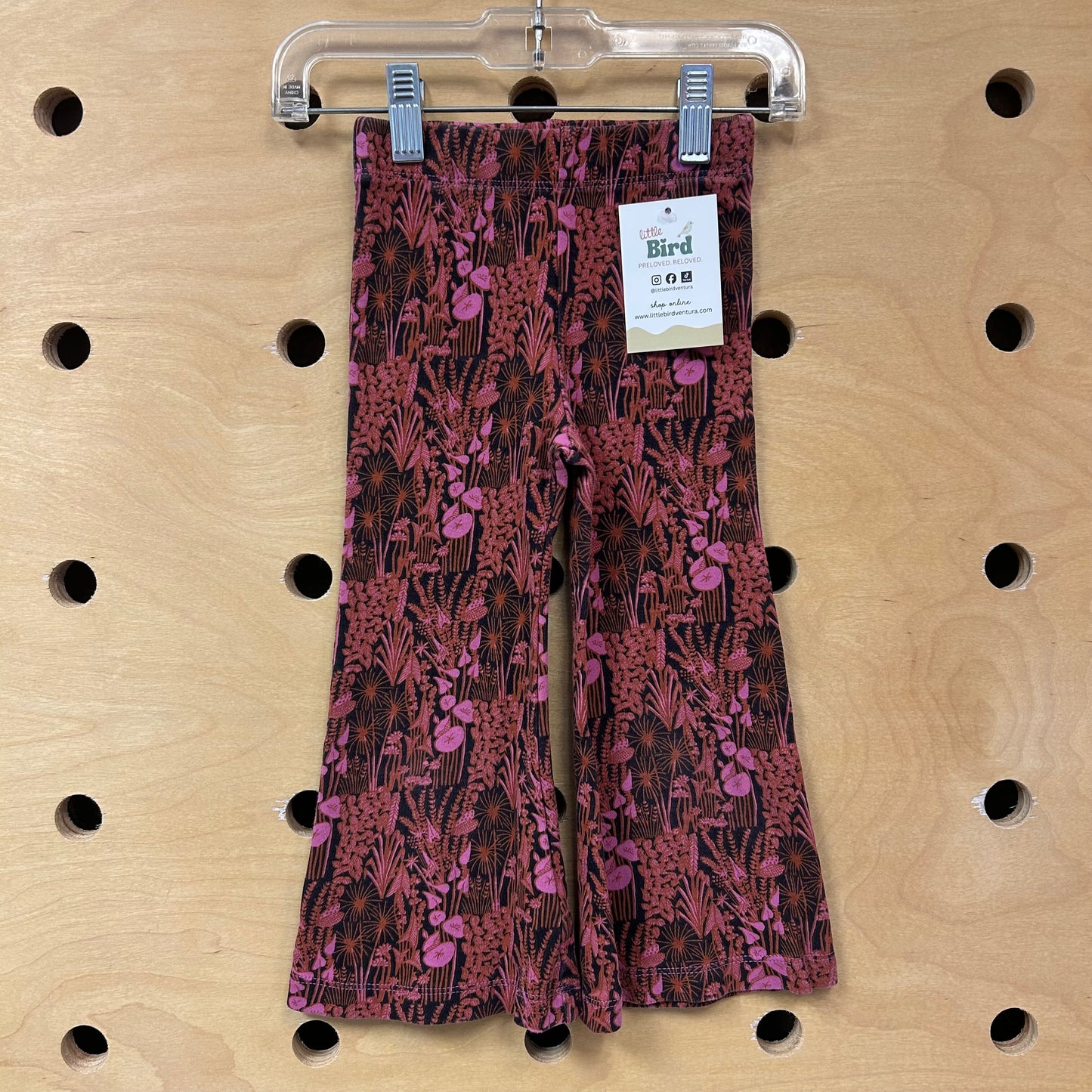 Organic Black Mushroom Flare Pants