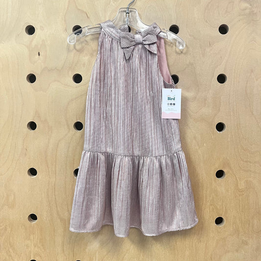 Rose Gold Ribbed Dress