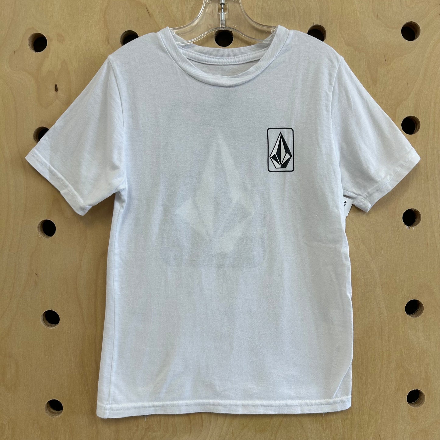White & Black Logo Tee