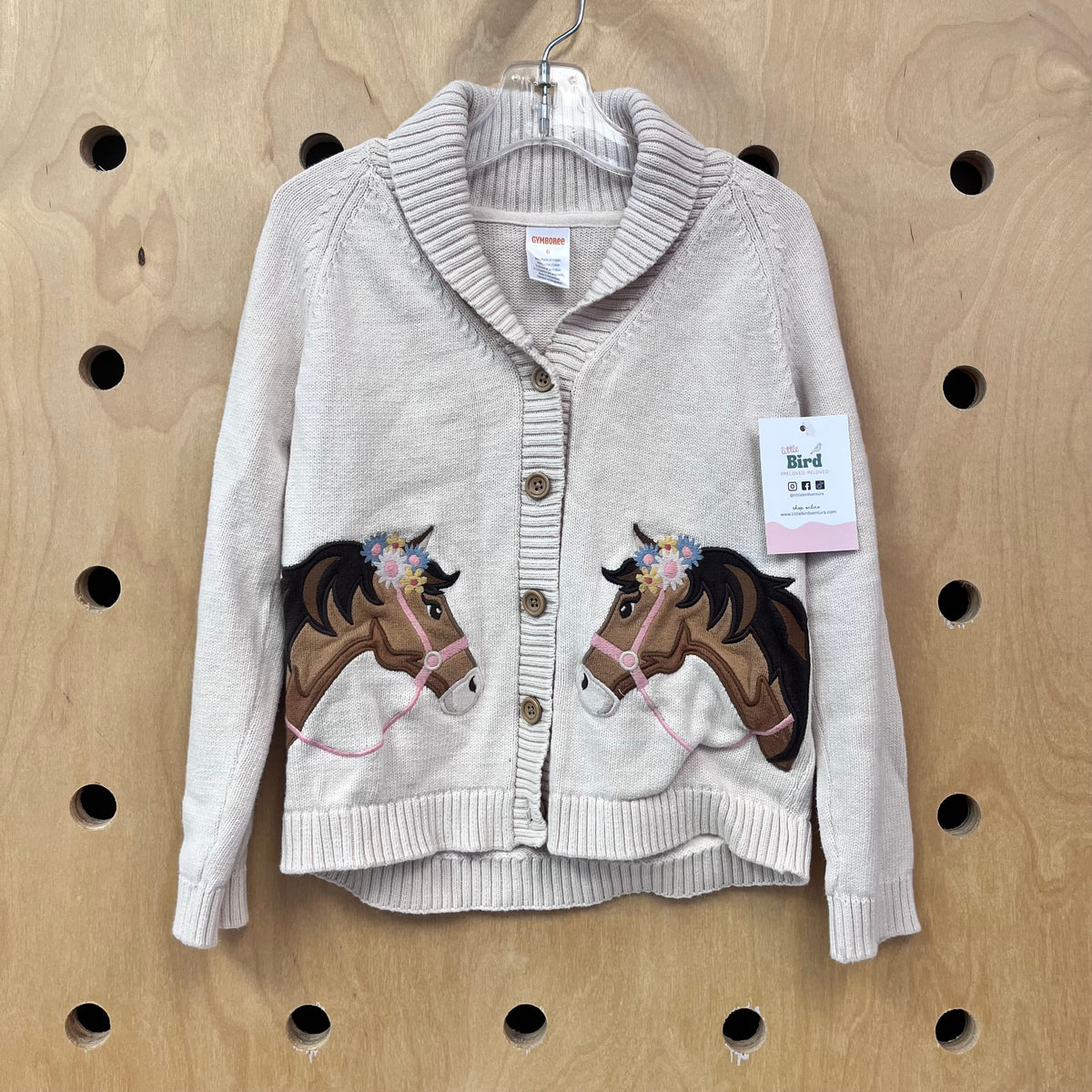 Cream Floral Horses Cardigan