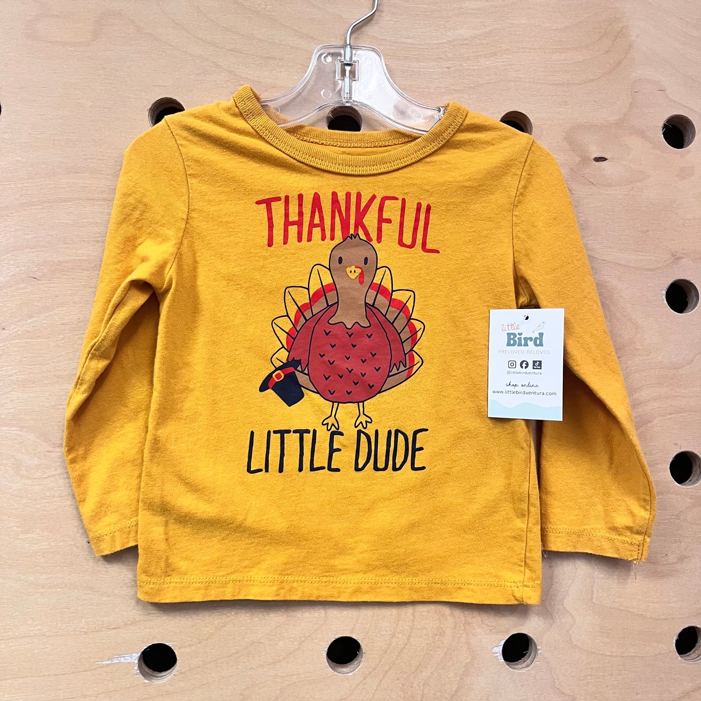 Yellow 'Thankful Little Dude' LS