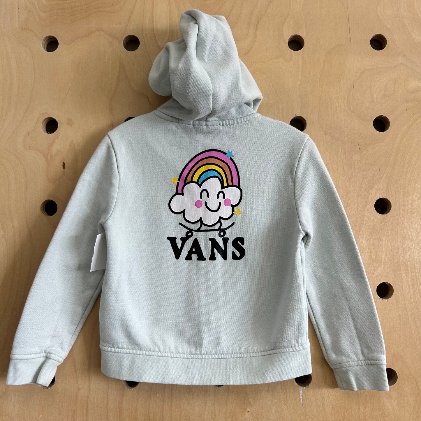 Happy Rainbow Cloud Skater Zip Hoodie