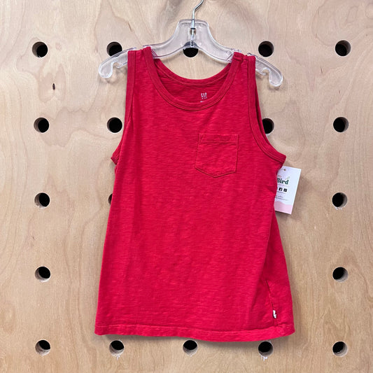 Red Organic Pocket Tank