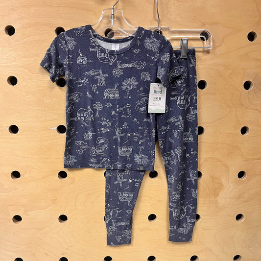 Blue Farmhouse Pajamas