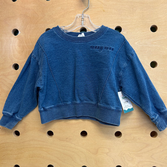Blue Tennis Club French Terry Top
