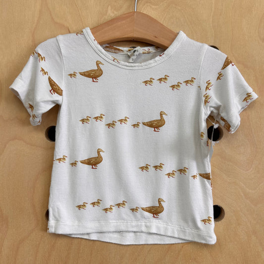 White Bamboo Ducks Tee