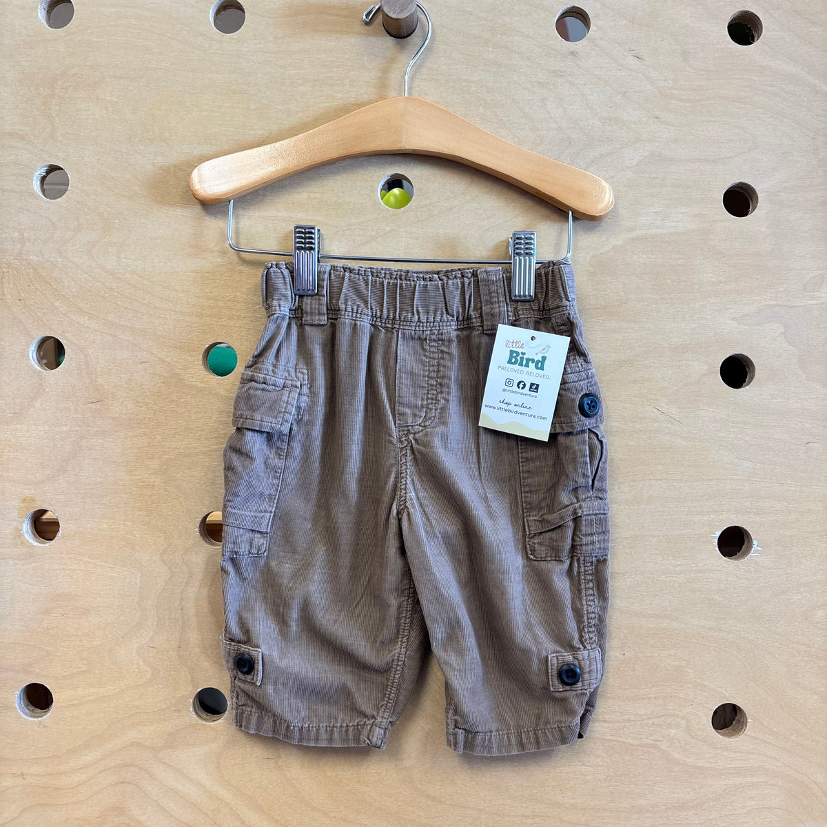 Brown Cord Pocket Pants