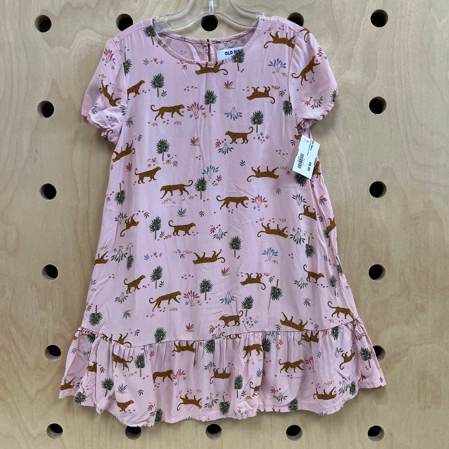 Pink Leopard Print Dress