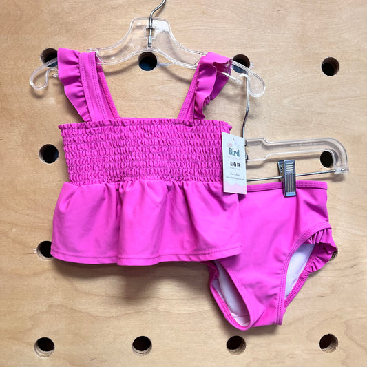 Smocked 2pc. Pink Swimsuit