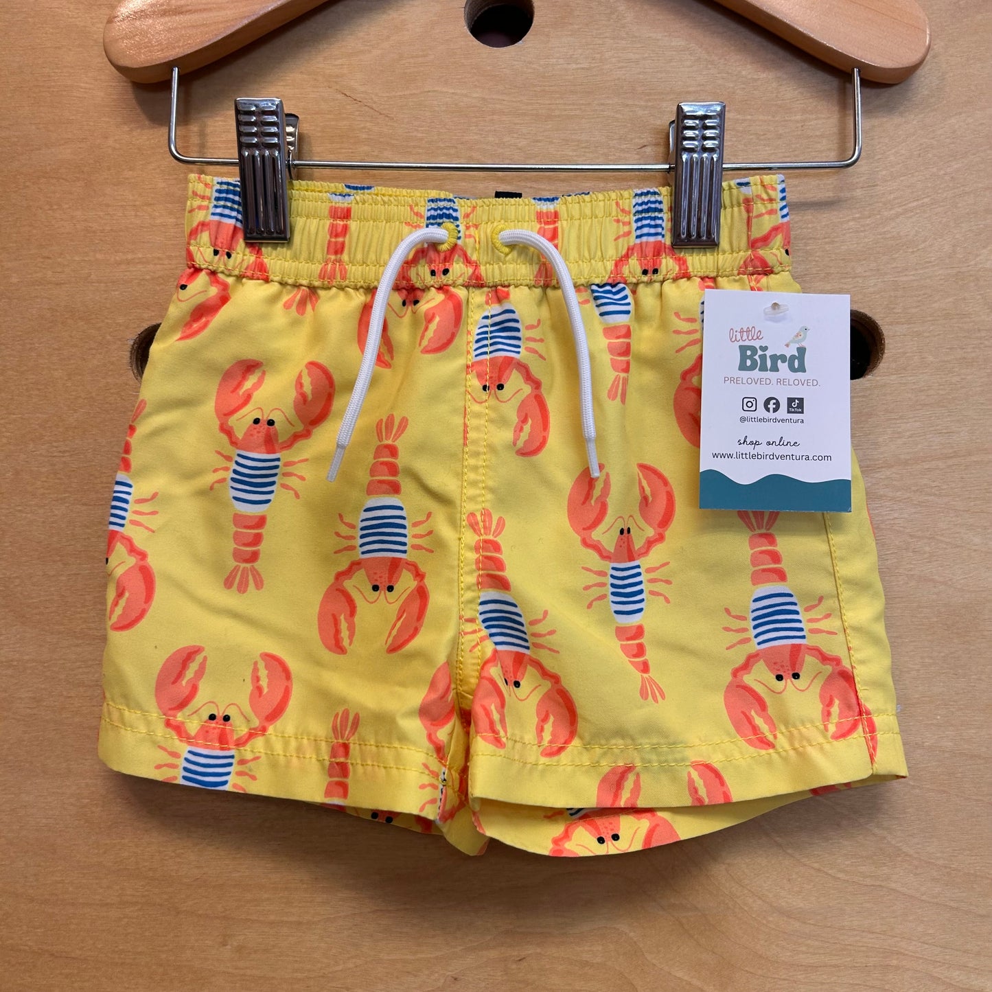 Yellow Lobster Swim Trunks