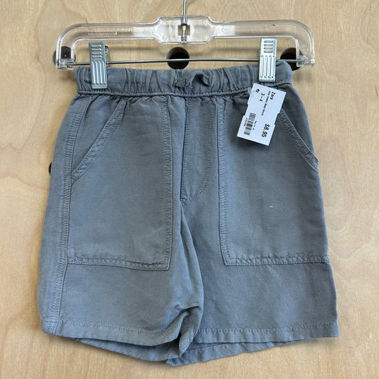 Grey Elastic Waist Shorts