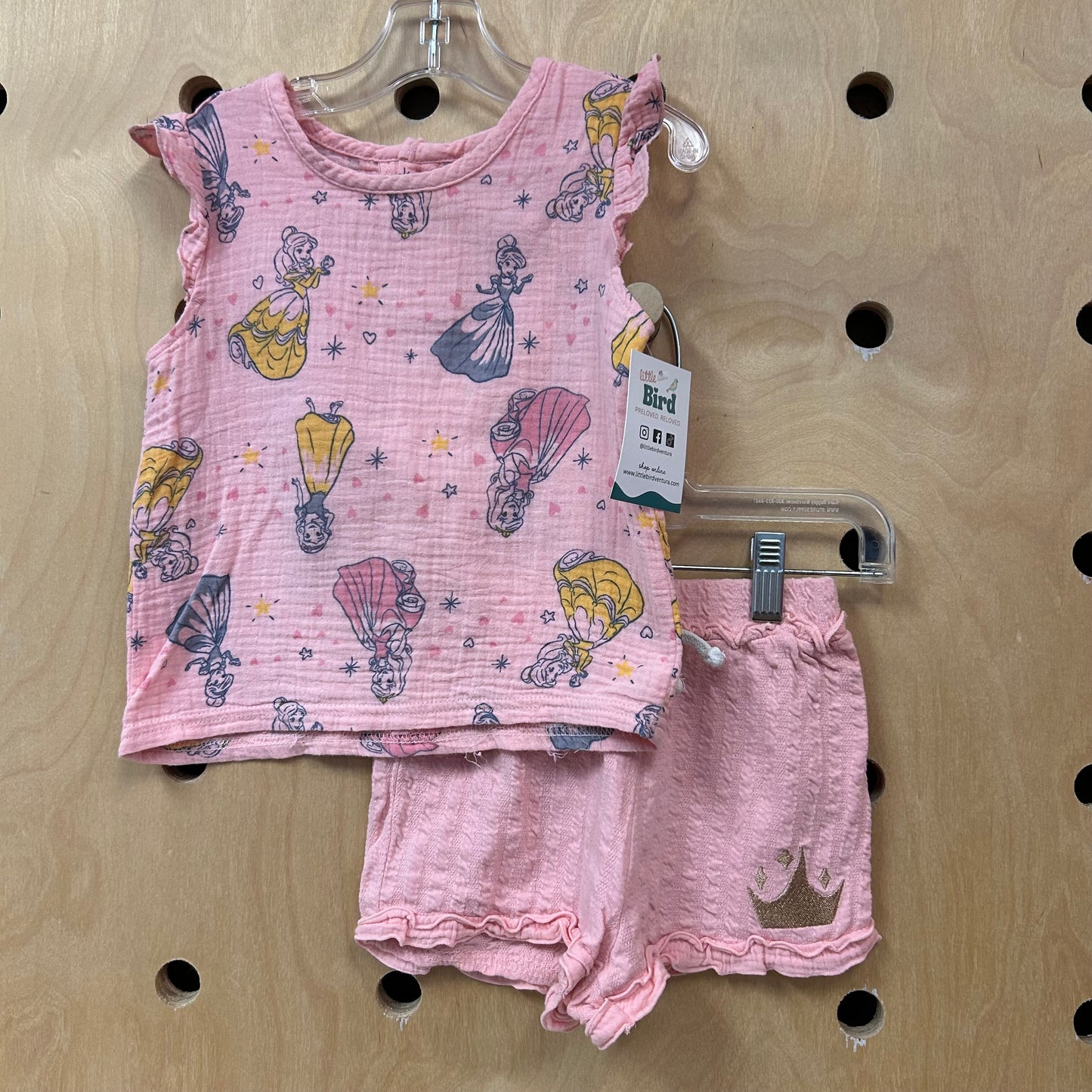 Pink Princess Gauze Top & Shorts