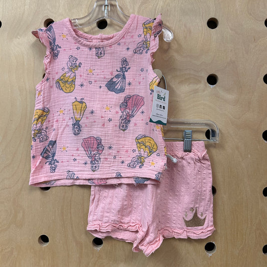 Pink Princess Gauze Top & Shorts