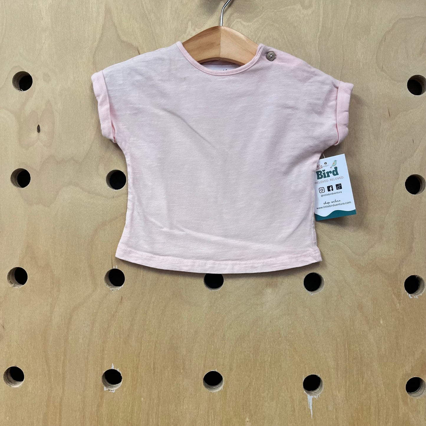 Pink Cuffed Tee