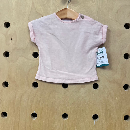 Pink Cuffed Tee