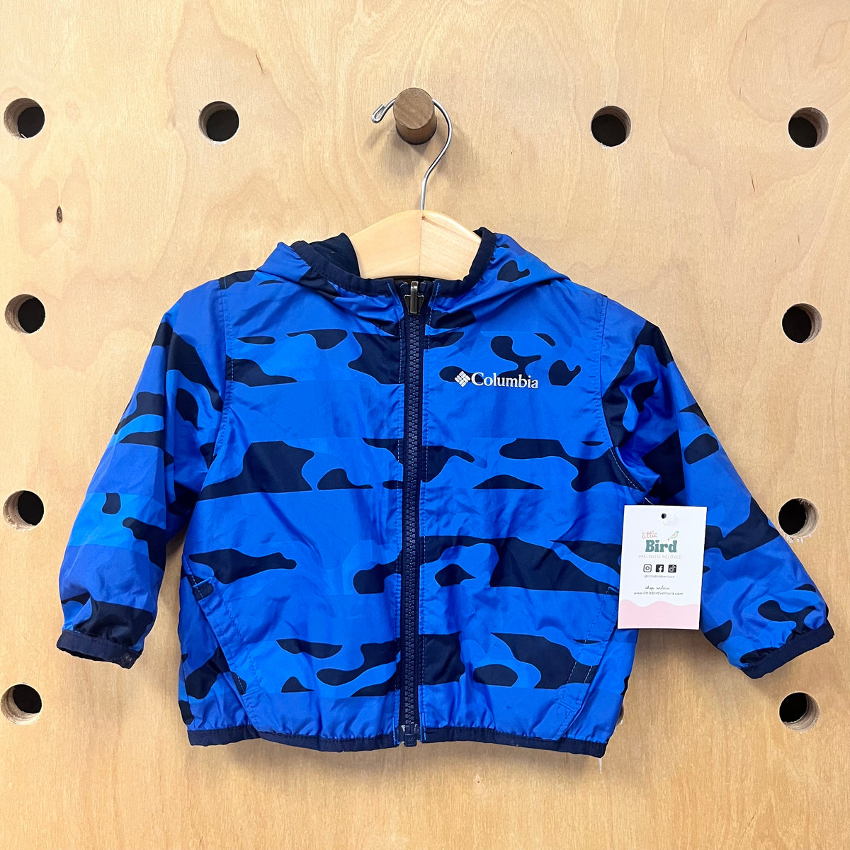 Blue Camo Zip Hoodie