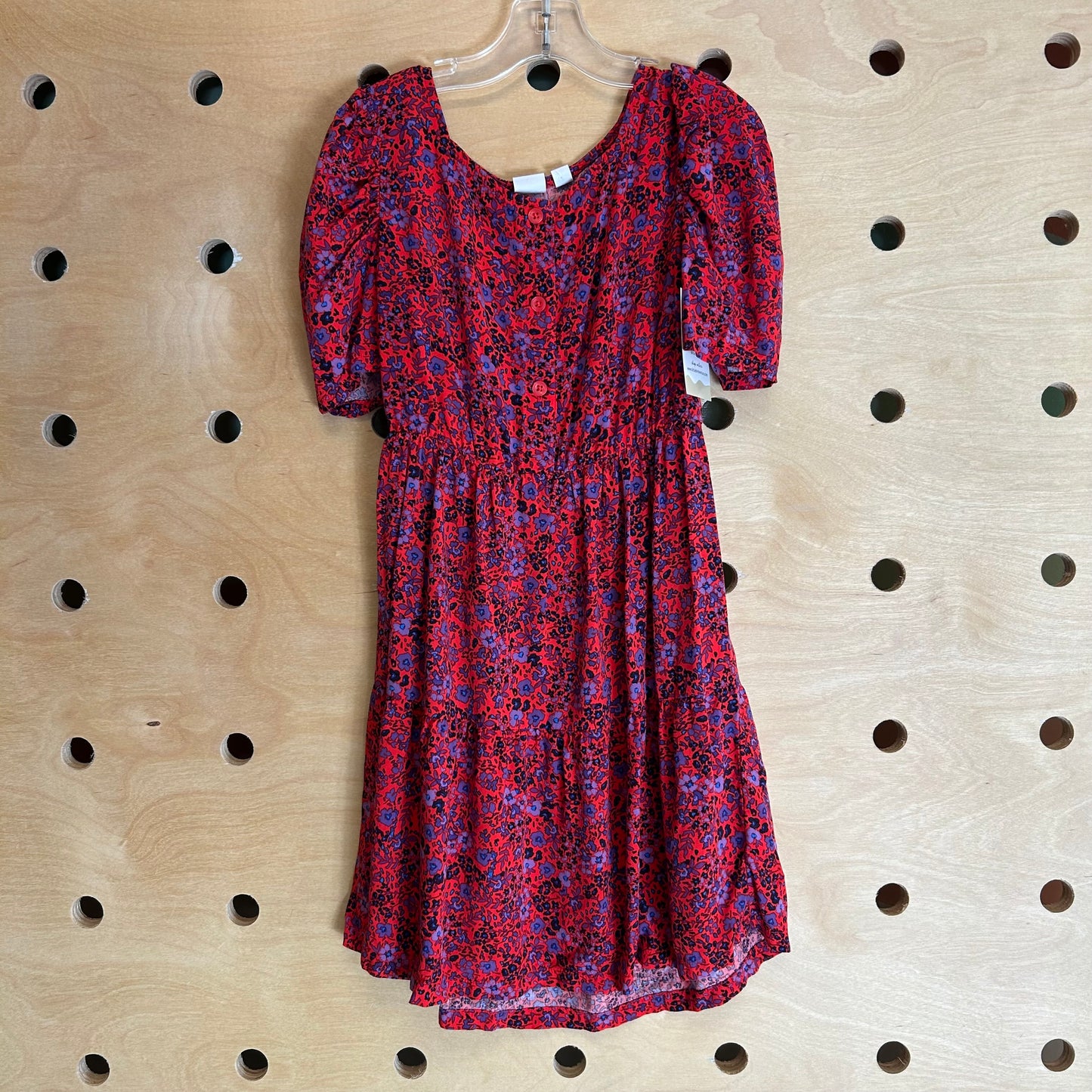 Red/Purple Floral Dress