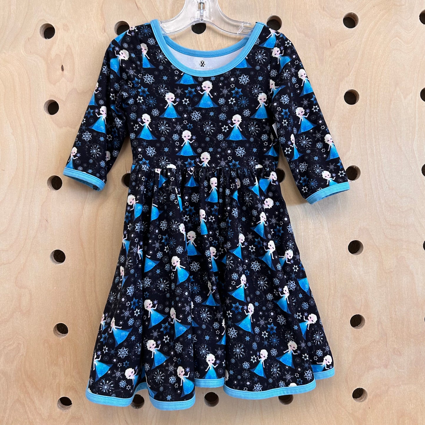 Black Velour Frozen Dress