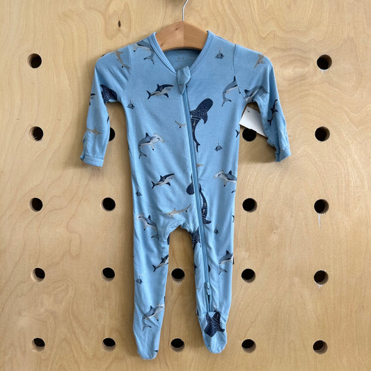 Blue Shark Bamboo Zippy