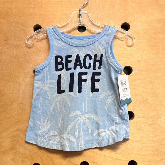 Blue 'Beach Life' Tank