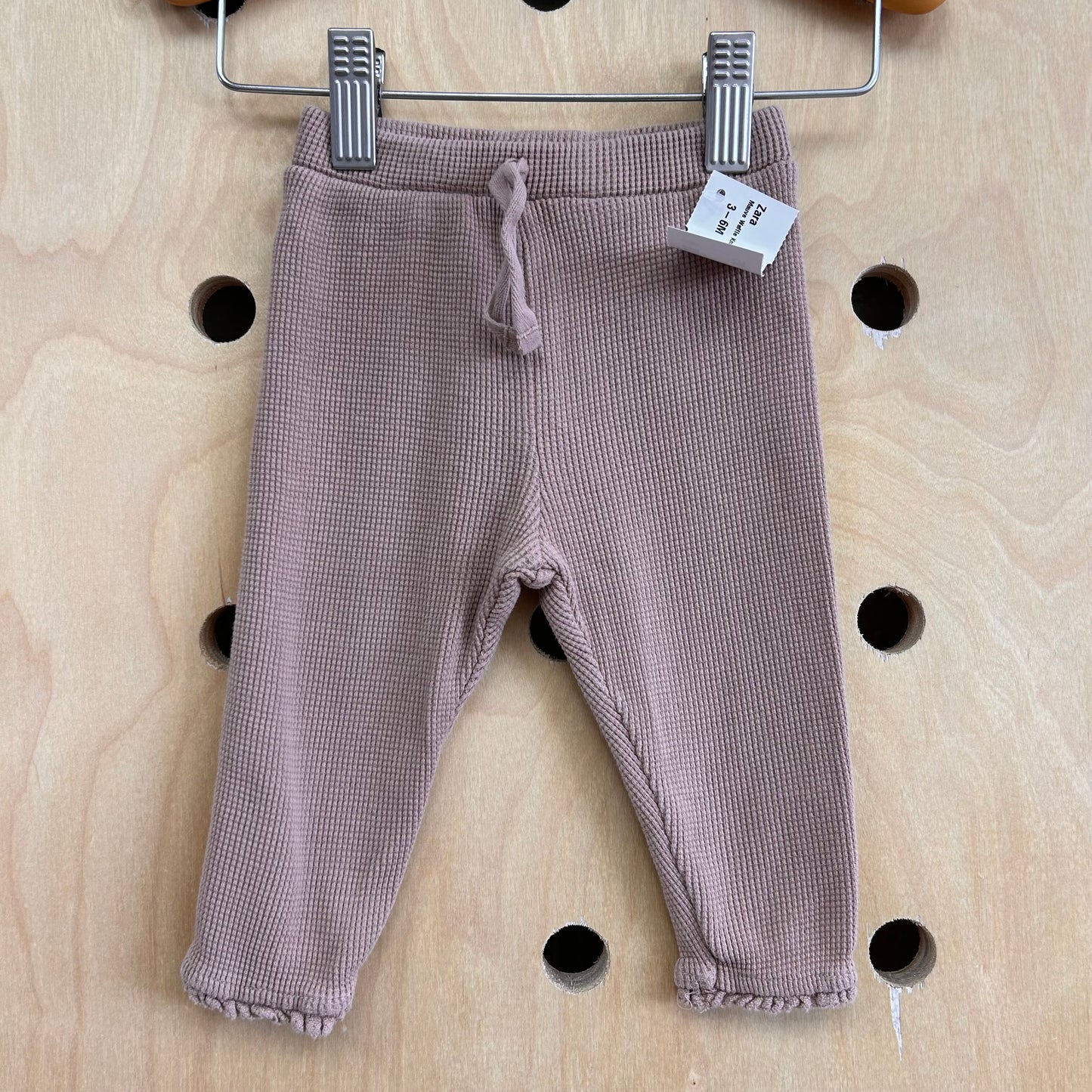 Mauve Waffle Knit Pants
