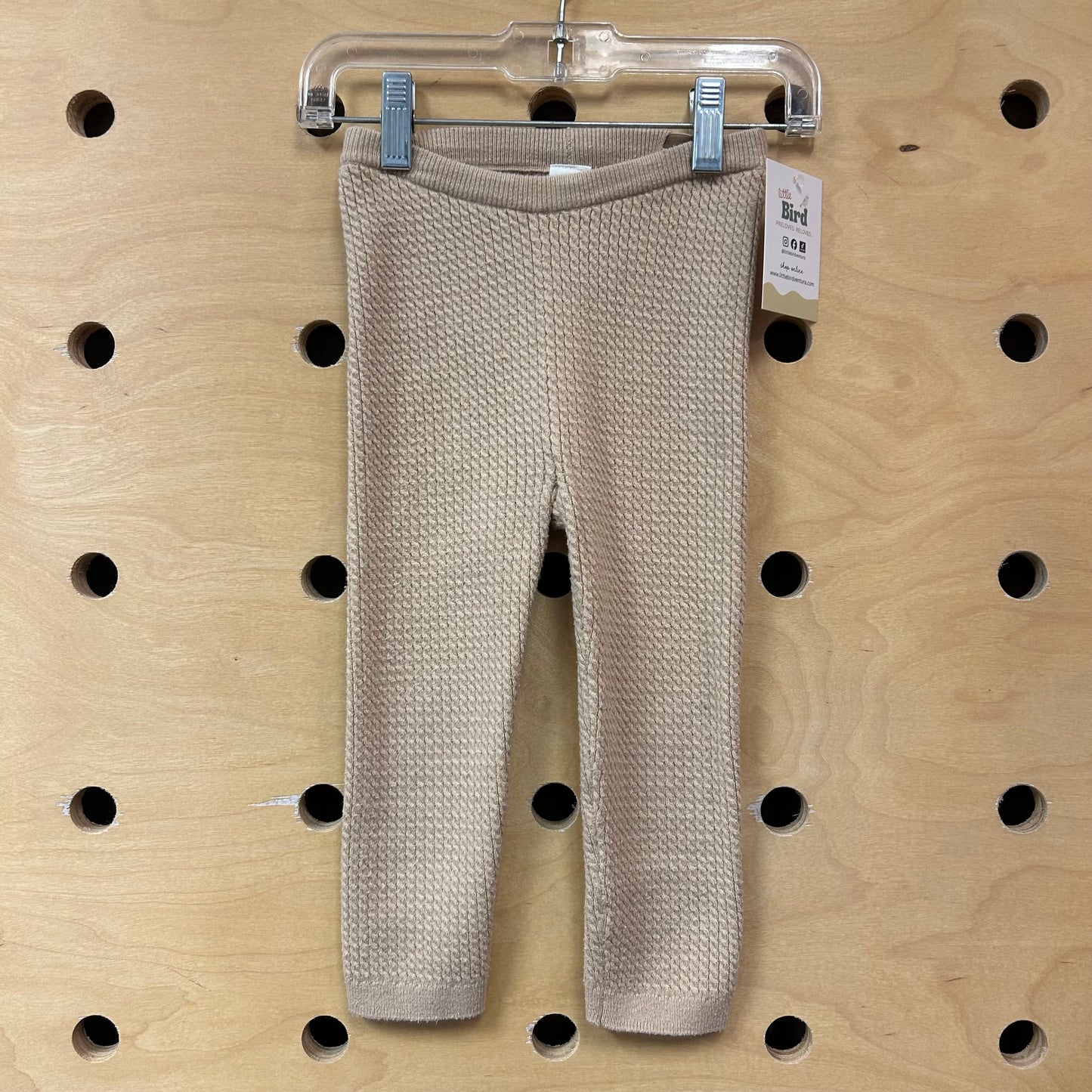 Tan Knit Leggings