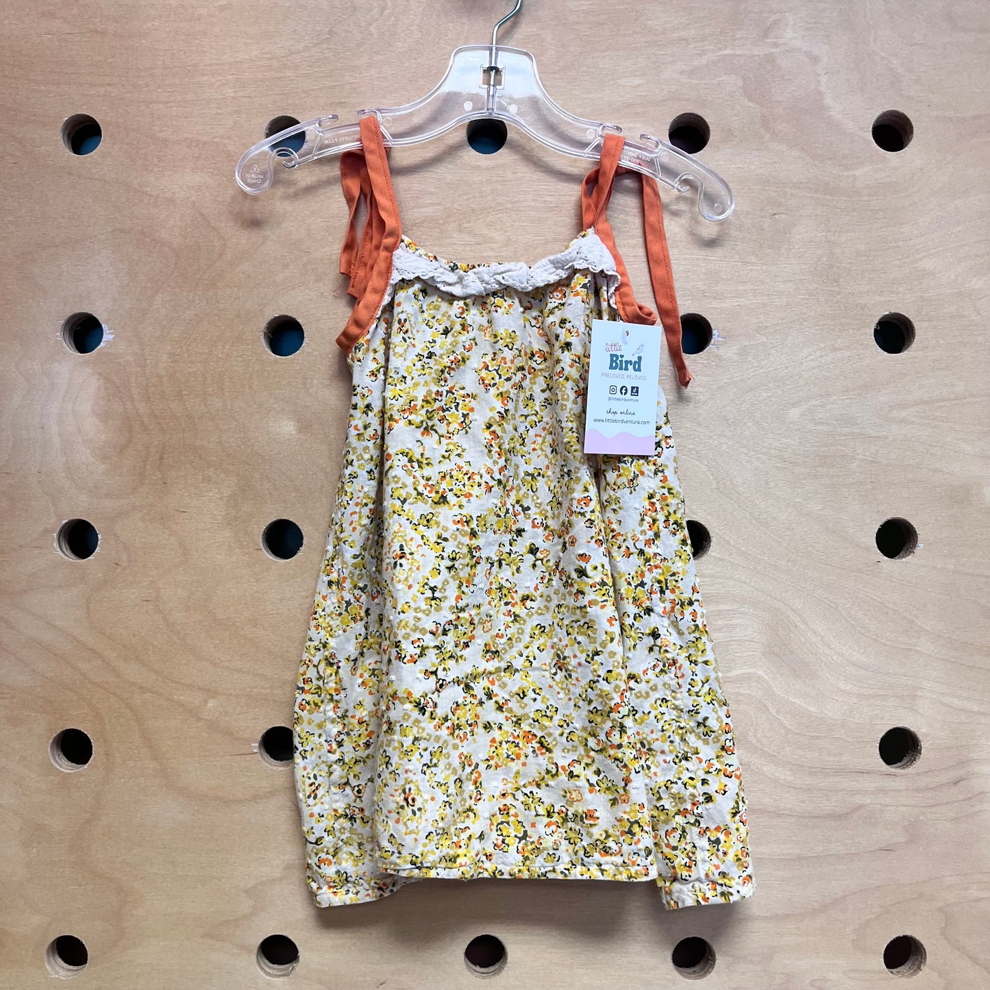 Yellow Floral Flowy Tank