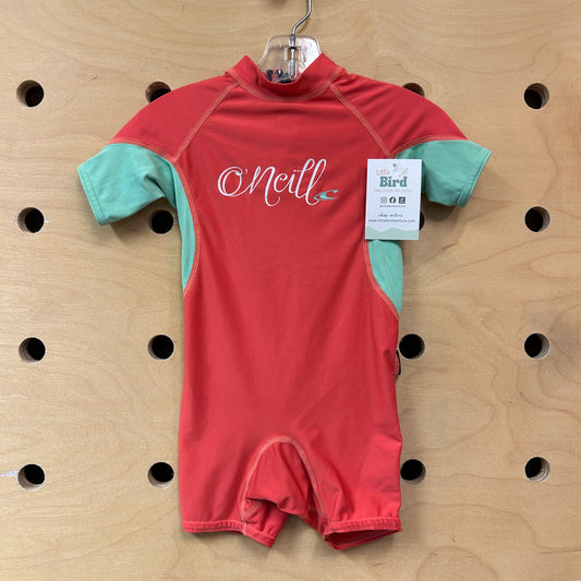 Coral & Teal Rash Guard