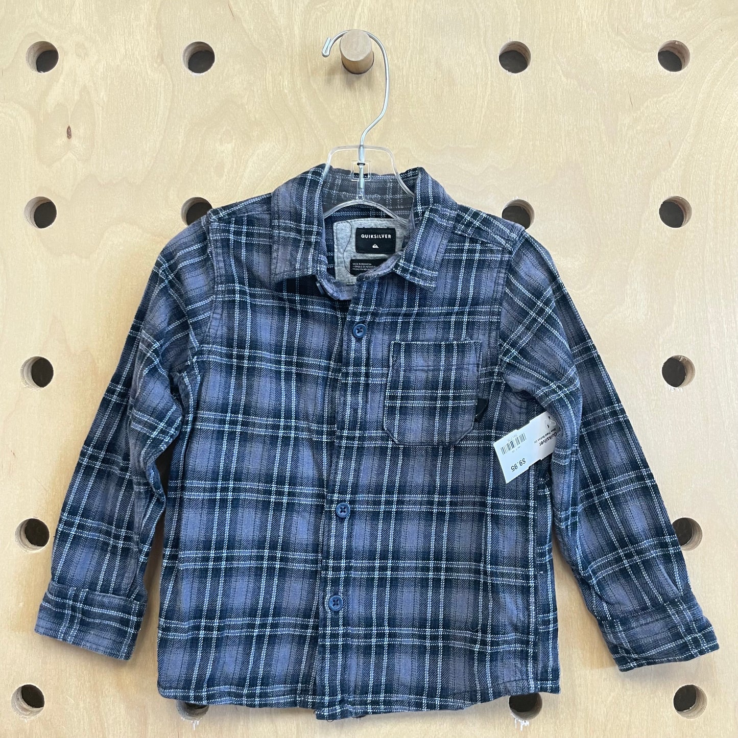 Blue Plaid Button Up