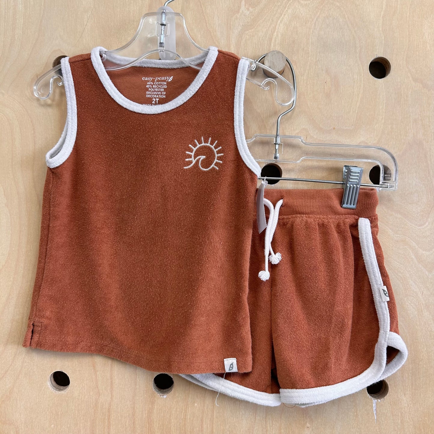 Sun & Waves Terry Tank & Shorts