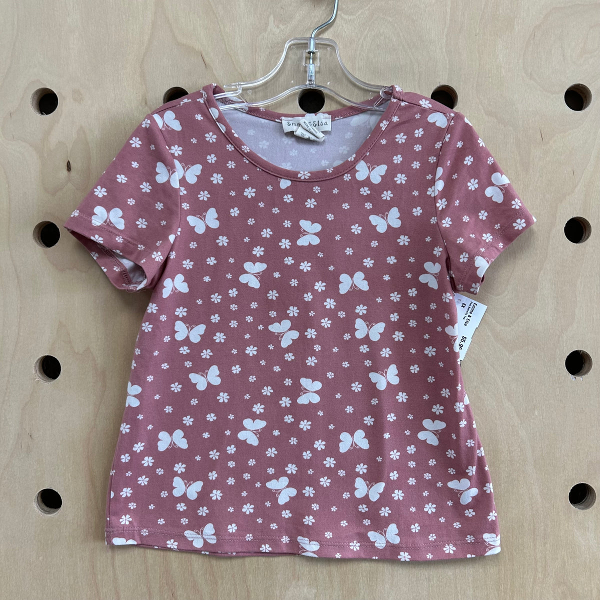 Pink Butterfly Top
