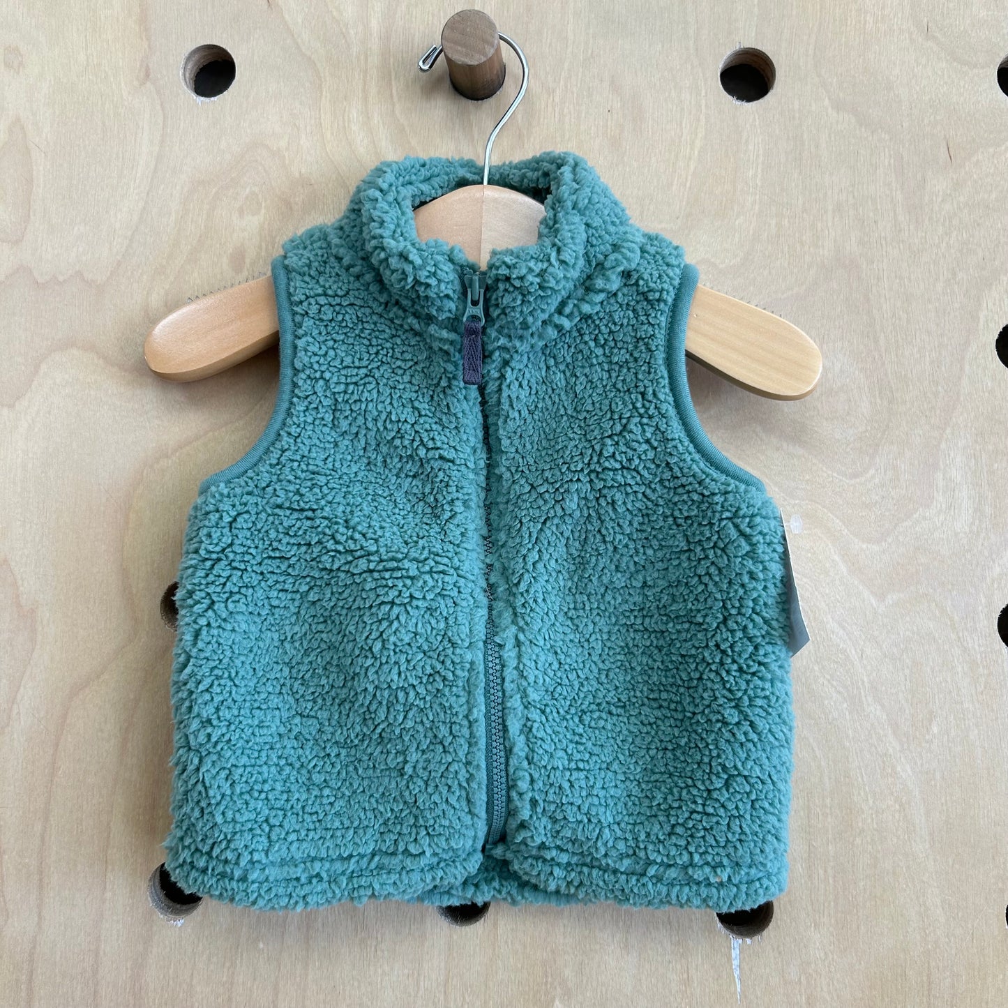 Teal Fuzzy Vest