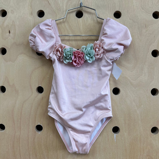 Pink Flowers Swimsuit