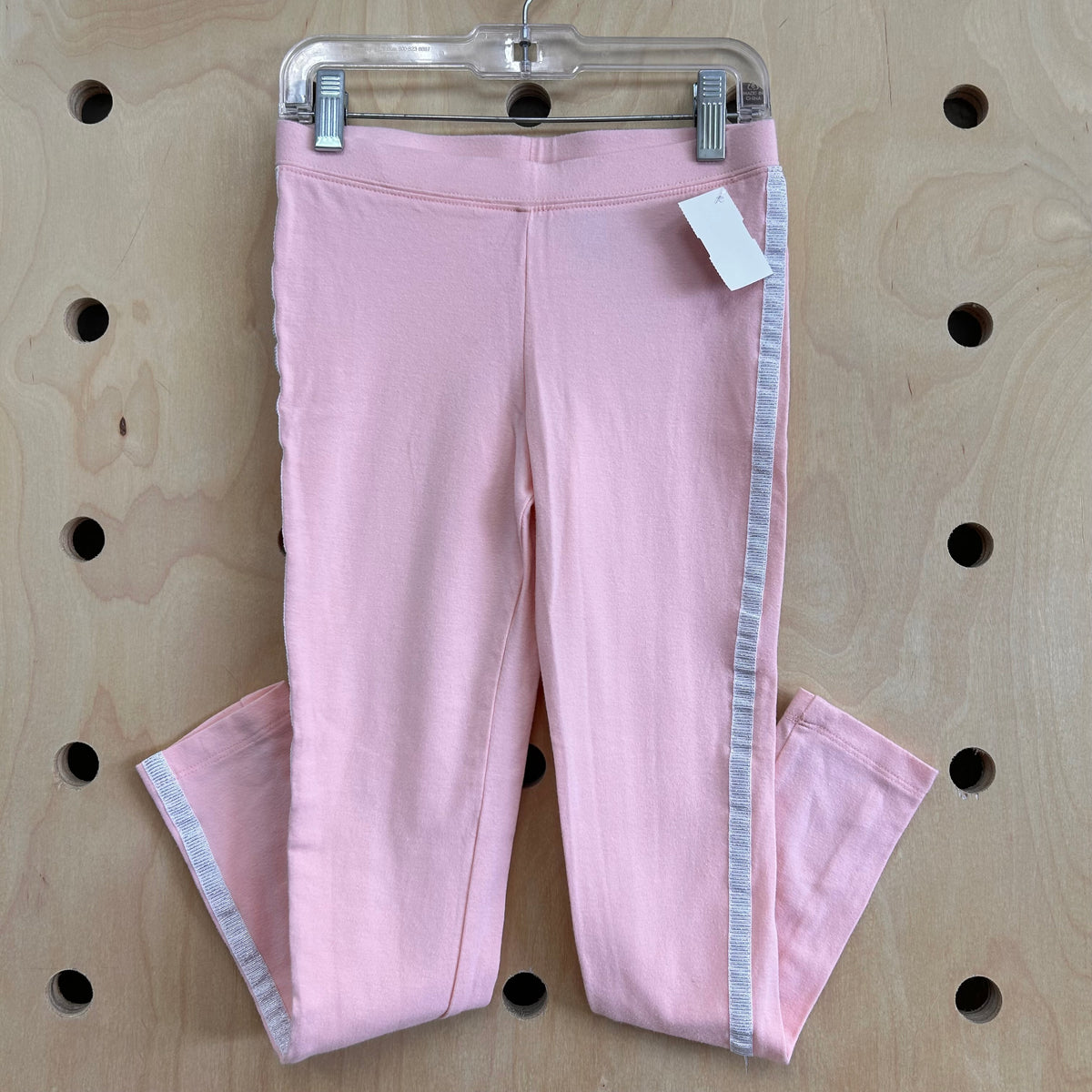 Pink + Silver Glitter Leggings