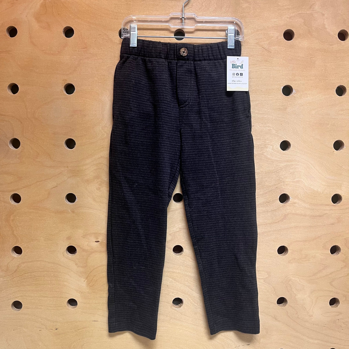Black Houndstooth Pants