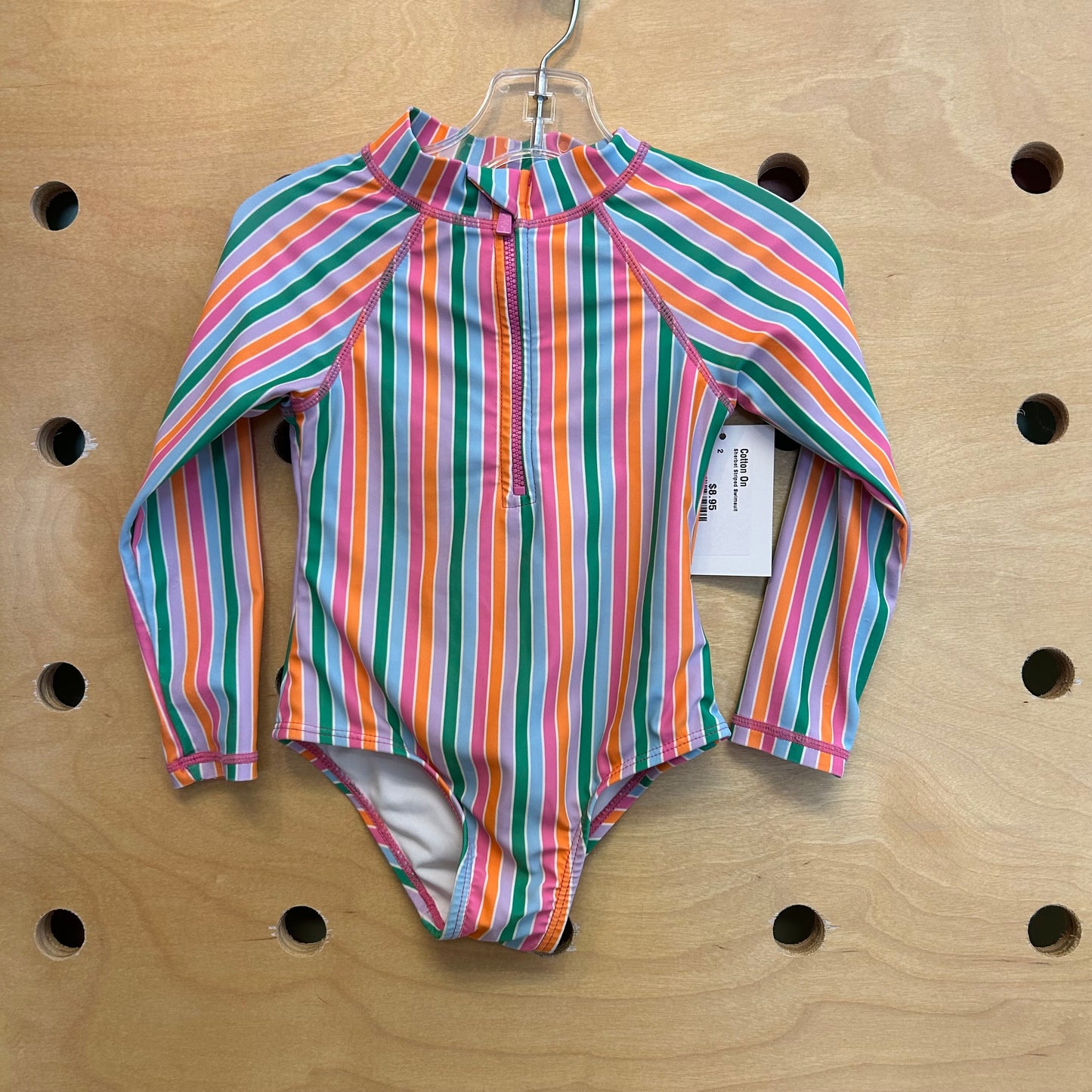 Sherbet Striped Swimsuit