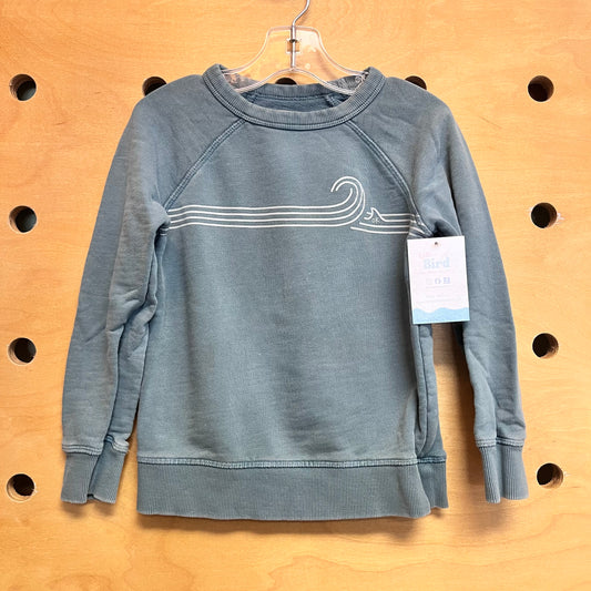 Teal Waves 'Ok' Pullover