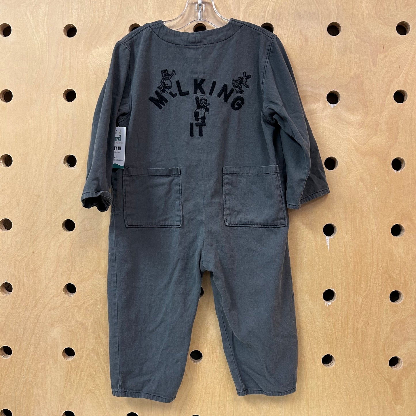 Grey Milking It Organic Coveralls