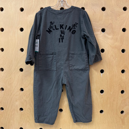 Grey Milking It Organic Coveralls