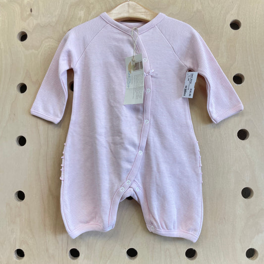 Organic Pink Striped Romper NEW!