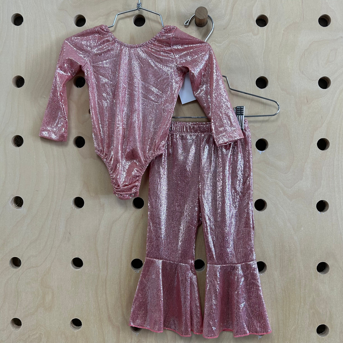 Pink Shimmer Bodysuit & Pants