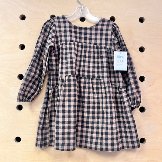 Black & Tan Gingham Dress