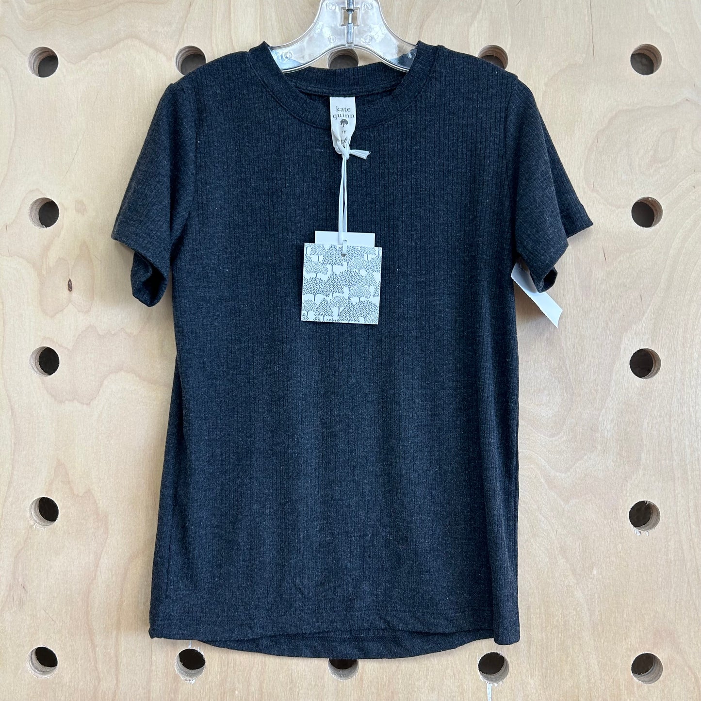 Grey Modal Ribbed Tee NEW!