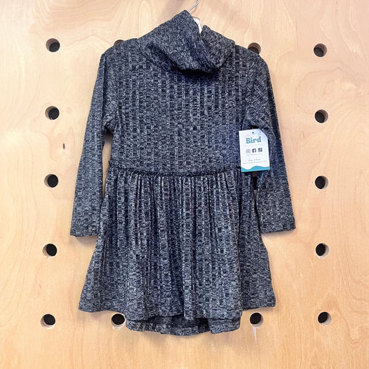 Grey Ribbed Knit Sabina Dress NEW!