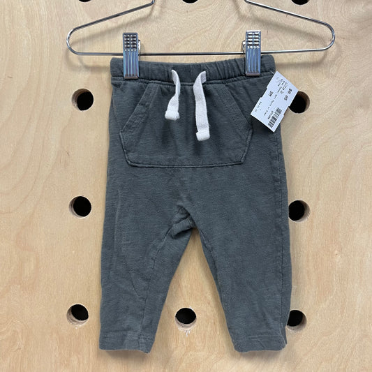 Grey Pocket Soft Pants w/ Drawstring