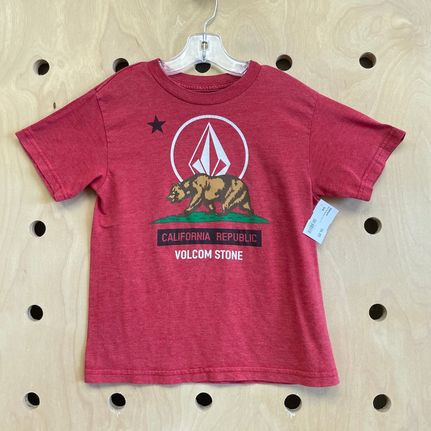 Red CA Republic Logo Tee
